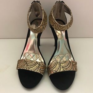 Alfani Anika Black/Gold Heels